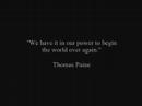 When in the course of human events...